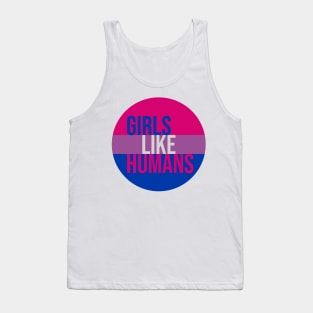 Girls Like Humans - Bisexual Pride Flag Tank Top